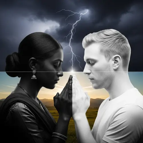 Duality of Human Spirit: Symbolic Representation of Light and Darkness