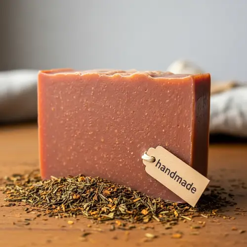 Handmade Rooibos Soap - Natural Red-Brown Tones | Artisan Quality