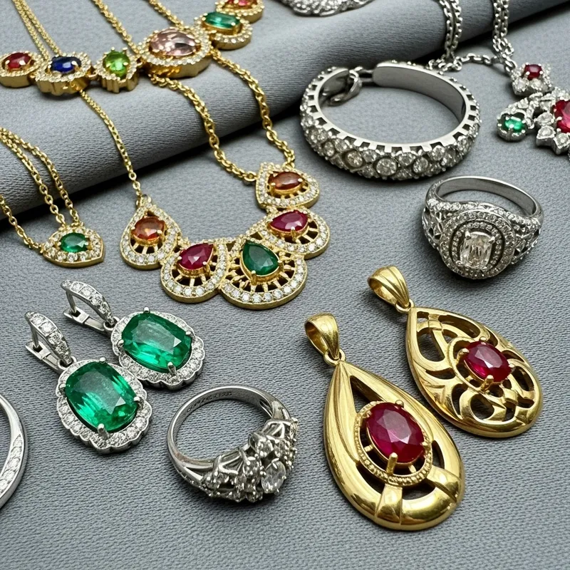 Opulent Jewelry Collection: Gemstones, Diamonds & Craftsmanship