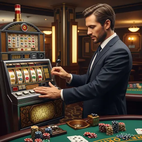 Anticipation at Classic Casino: Gambler on Brink of Big Win