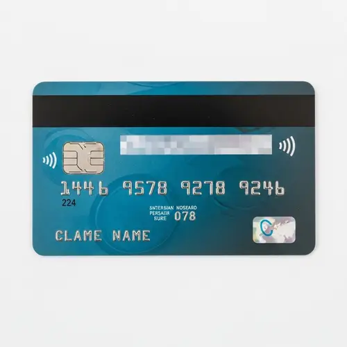 Generic Plastic Bank Card | Secure Transactions Symbol