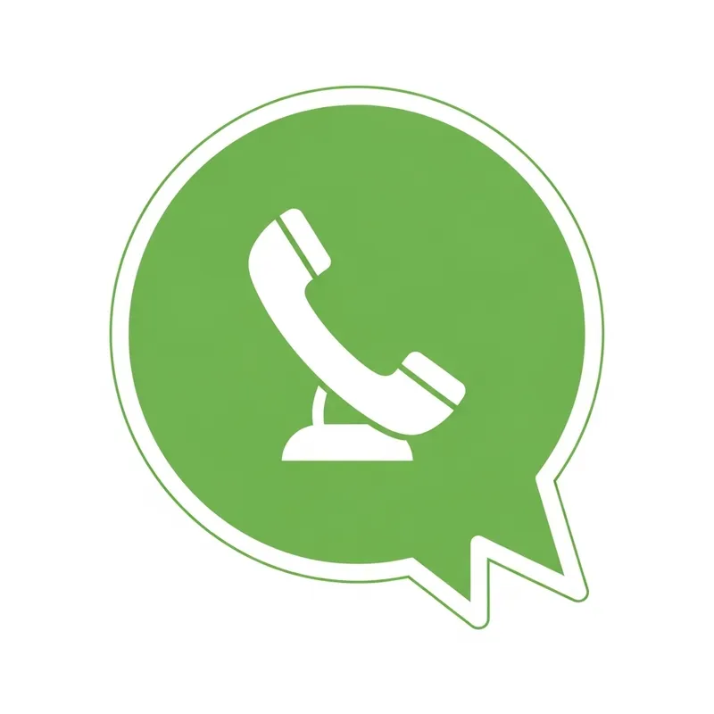 WhatsApp Chat Icon Design - Green Speech Bubble