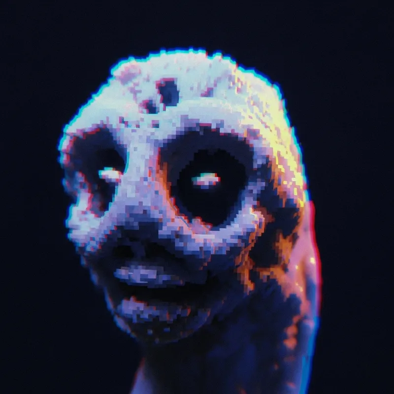 Pixelated Glitch Art Close-Up of Abstract Subject | PS1 GameCube Aesthetic Pixelated Glitch Art Close-Up of Abstract Subject | PS1 GameCube Aesthetic