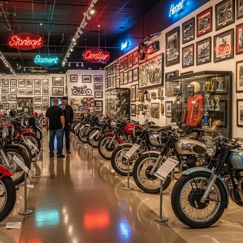 Harley Davidson Museum Interior | Vintage Bikes & Racing History