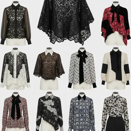 Futuristic Blouse Designs 2023: Asymmetric, Lace & Geometric Patterns