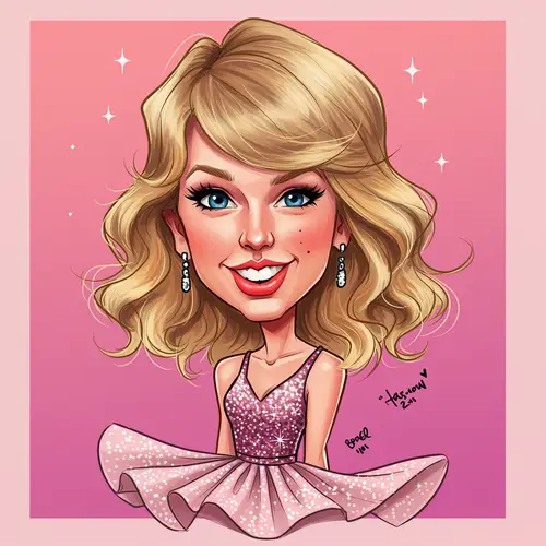 Taylor Swift Caricature Art