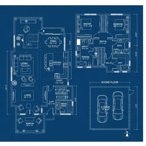 Modern House Blueprint Design Overview