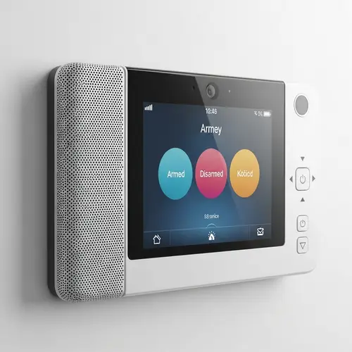 Modern Alarm System with Touchscreen Technology