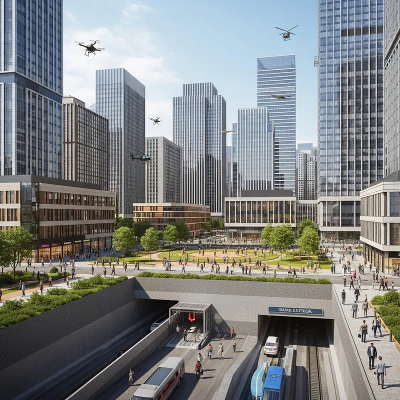 3D Modern City Design: UML & ER Model Integration