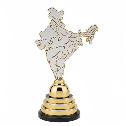India Map Trophy - Unique Design & Elegance