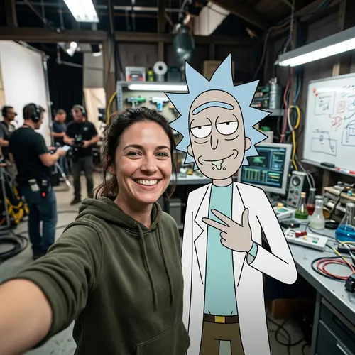 Ultra-Realistic Selfie with Rick Sanchez