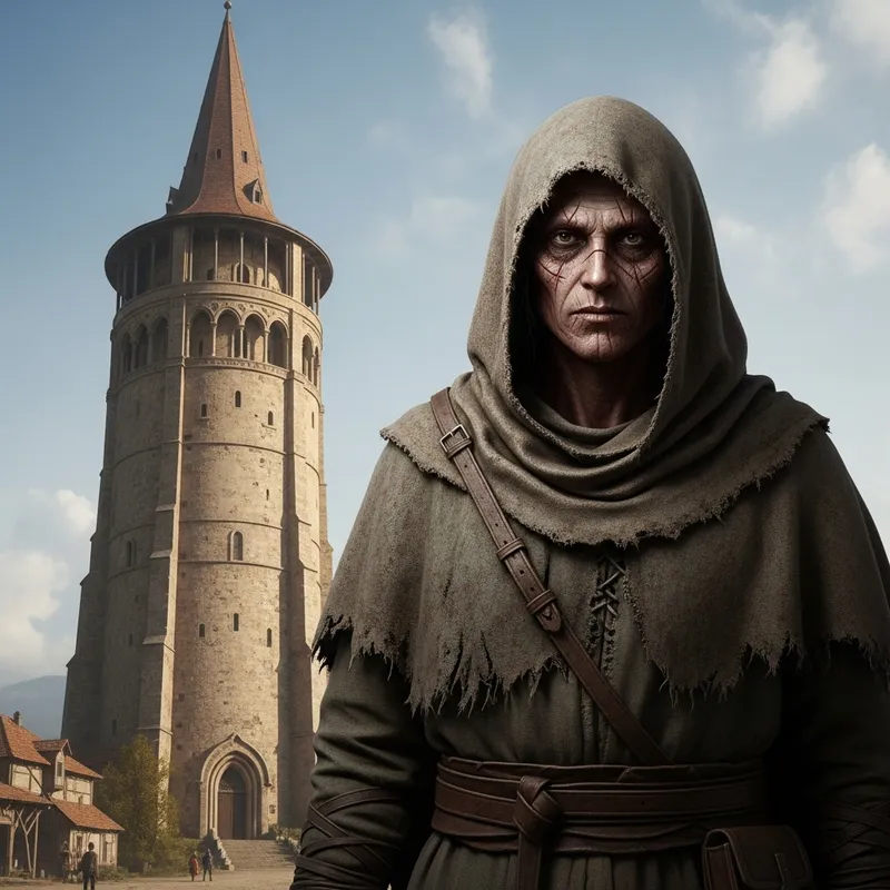 Middle Ages Tower of Aion with The Buried Fulian