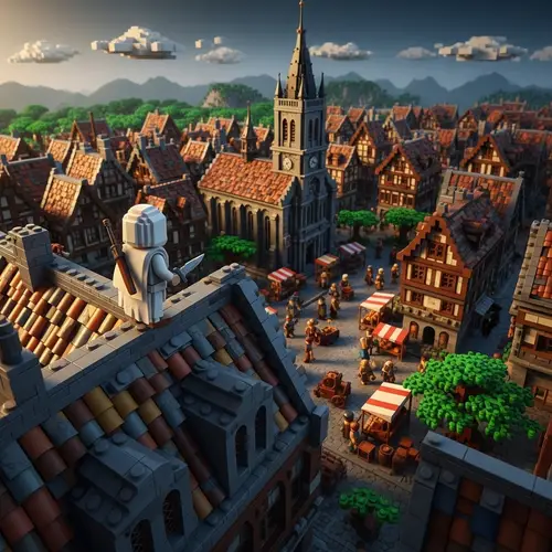 Lego Assassin's Creed Miniature Scene | Stealth Video Game Inspired