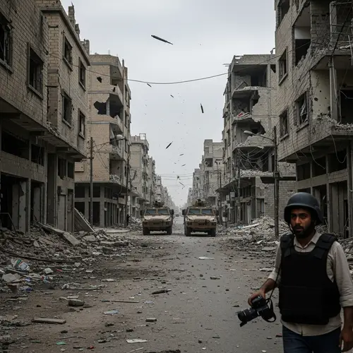 Impact of Bombs on Street | Journalist Captures Chaos