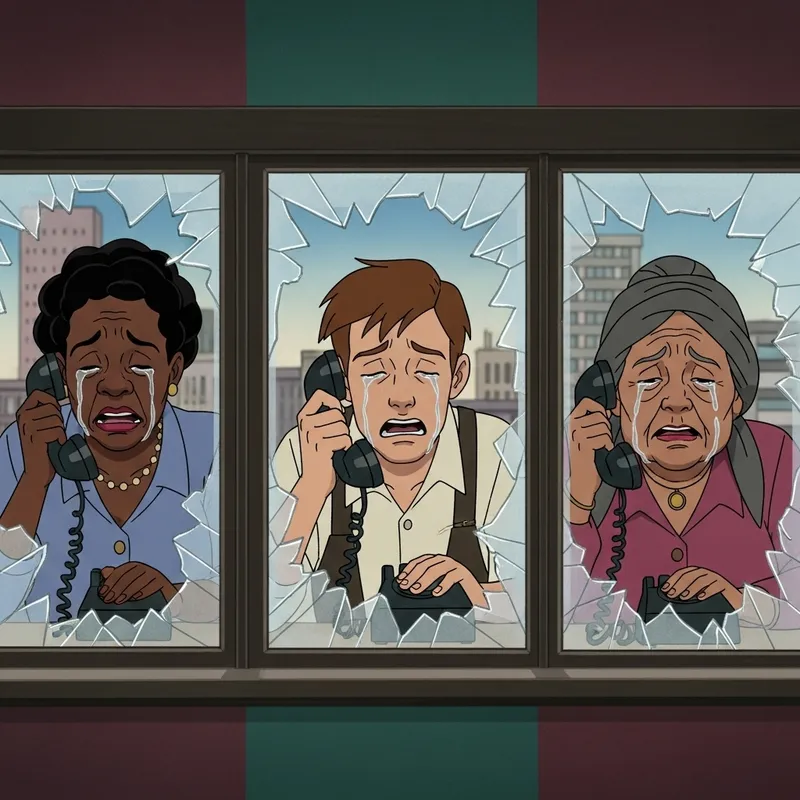 Emotional Animation of Three Individuals in Distress