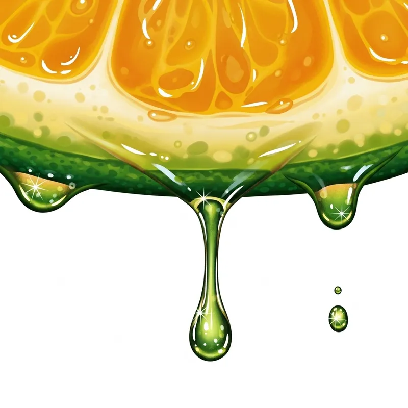 Vibrant Fruit Layer with Juice Splash