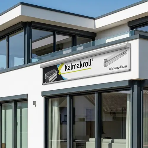 Kalmakroll Roller Shutter Advertisements on Modern House