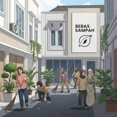 Bantul Clean Streets - Minimalist Aesthetic | Bebas Sampah Campaign