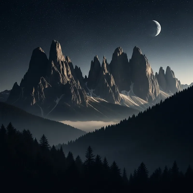 Dark Mountain Landscape Wallpaper