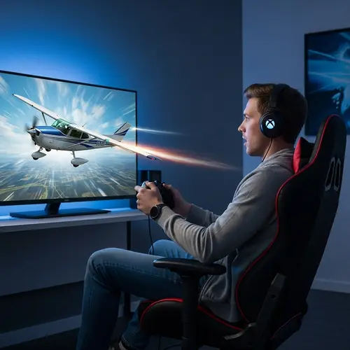 Cessna Aircraft Surprises Xbox Gamer | Gaming Room Scene