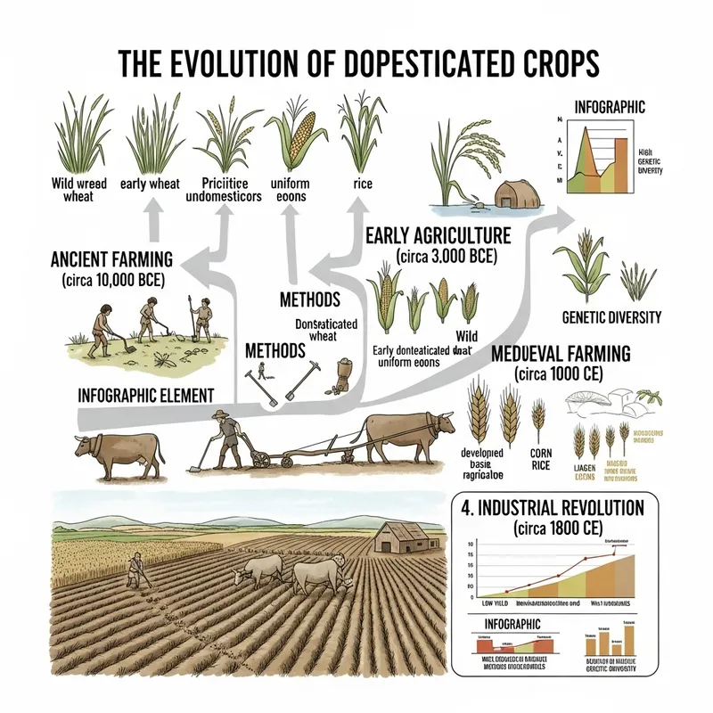 Evolution of Domesticated Crops: Educational Poster