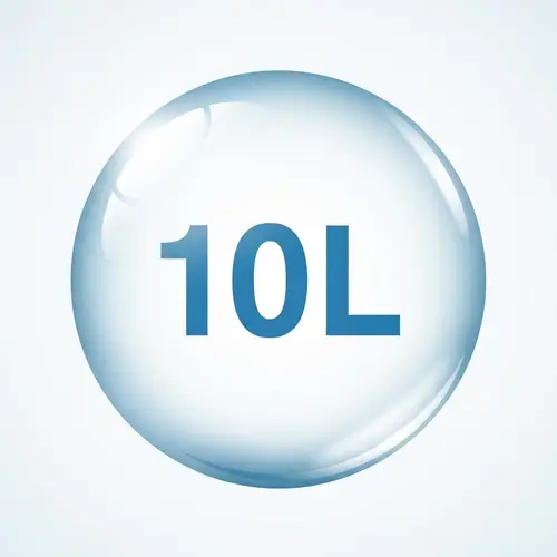 10L Water Droplet Icon Design