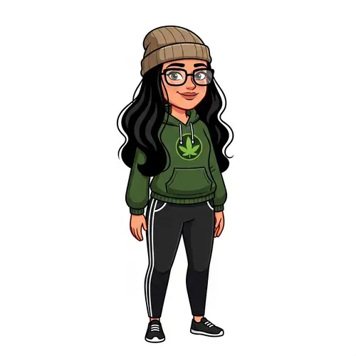 Cheerful Woman in Glasses & Beanie Relaxing | Herbal Relaxation