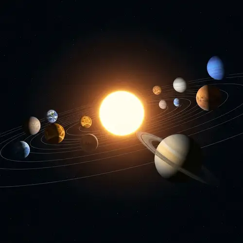 Solar System Planets Orbiting the Sun: Celestial Dance