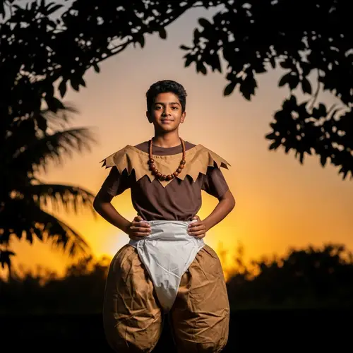 14 Year Old Teenager in Mythical Costume