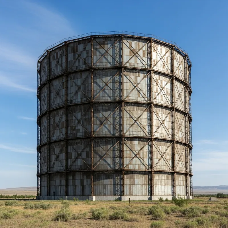 Gas Holder in Kazakhstan: Industrial Structure in Central Asia Gas Holder in Kazakhstan: Industrial Structure in Central Asia