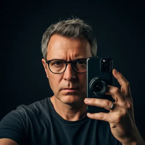 Captivating Male Portrait With Vibrant Colors and Dramatic Lighting