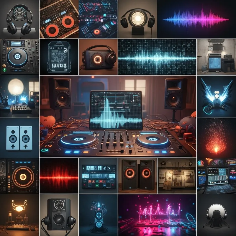 Cozy Electronic Party Collage Ideas