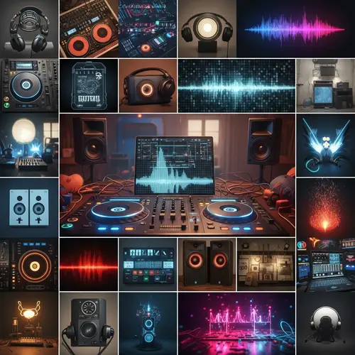 Cozy Electronic Party Collage Ideas