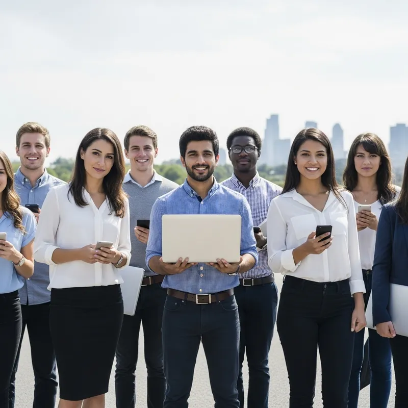 Diverse Generation Y Individuals Representing Cultural Diversity