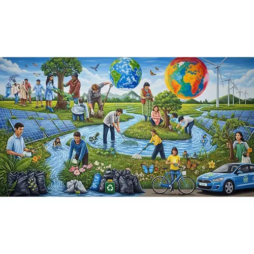 Environment Awareness Mural Art - Inspiring Environmental Concepts