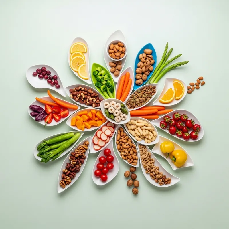 Abstract Vegan Snack Art Display Abstract Vegan Snack Art Display