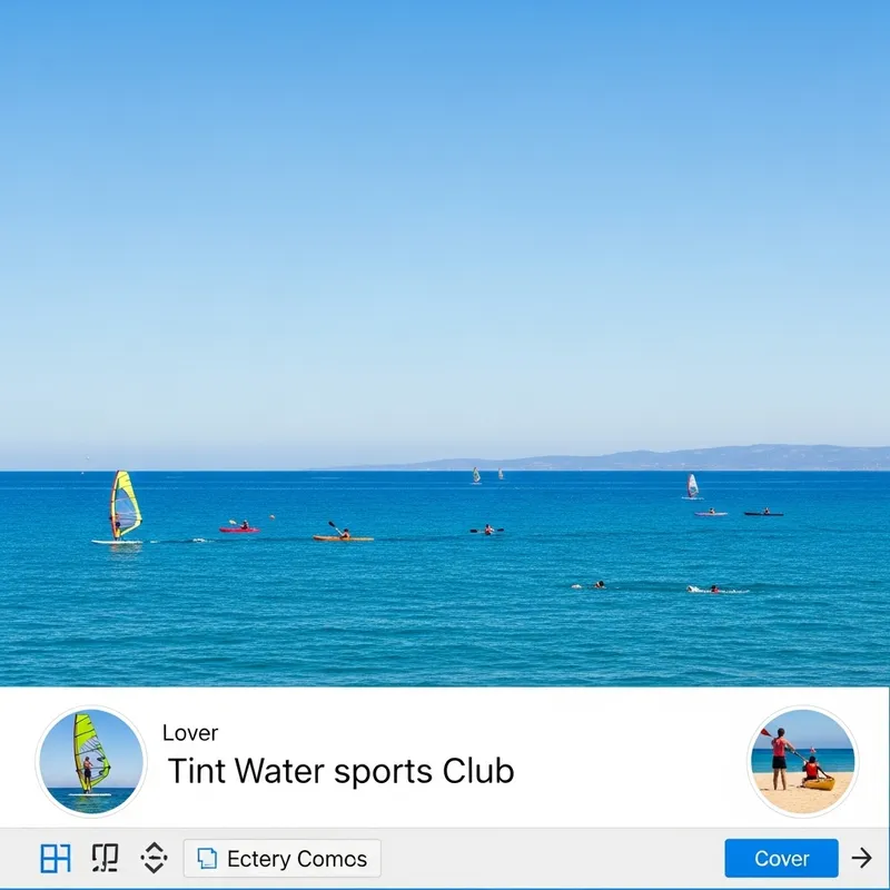 Desktop App for Water Sports Club Management | Simple Nautical Background