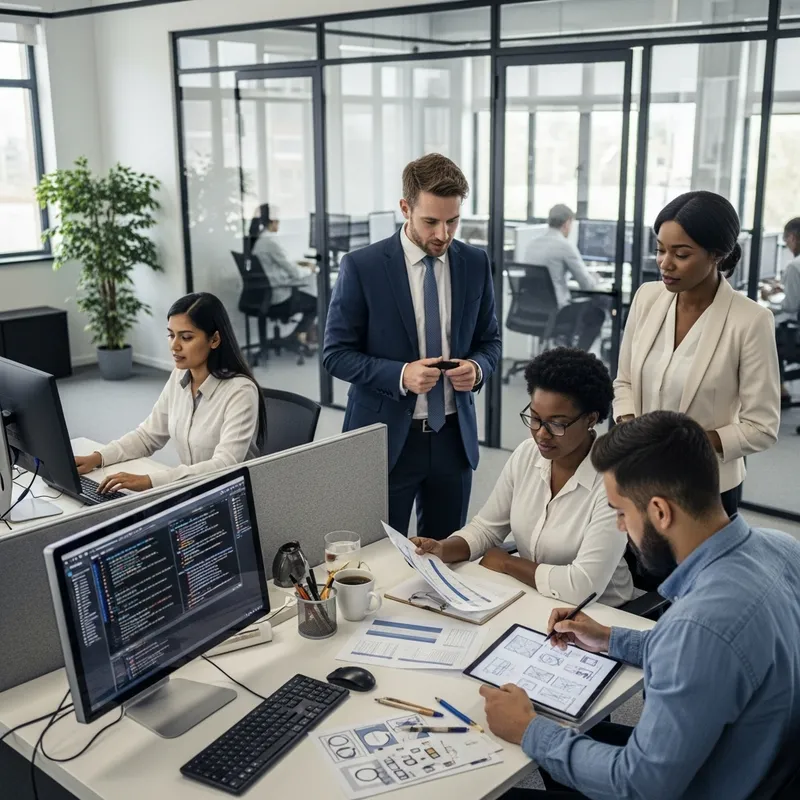 Diverse Professional Setting with Employee Inclusion