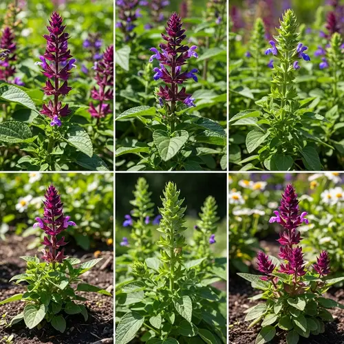 Realistic Salvia Plants: Capturing Beauty and Structure
