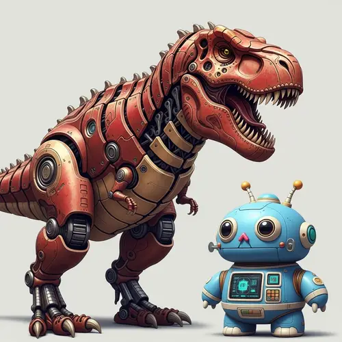 Mechanical T-rex and Unique Robot Characters | Website Name