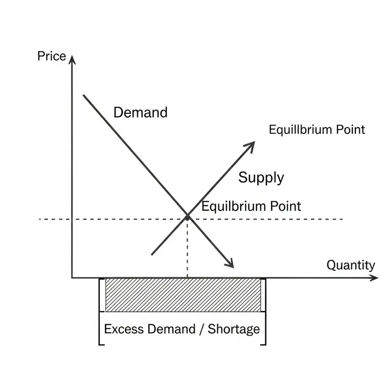 Demand and Supply Diagram: Excess Demand Explained