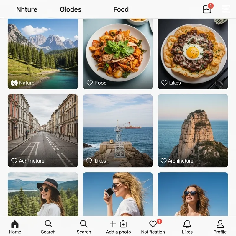 Instagram Sharing Platform | Nature, Food & Travel