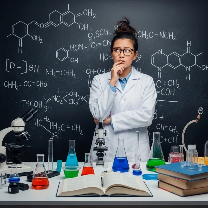 The Quirky Scientist Struggling with Chemistry