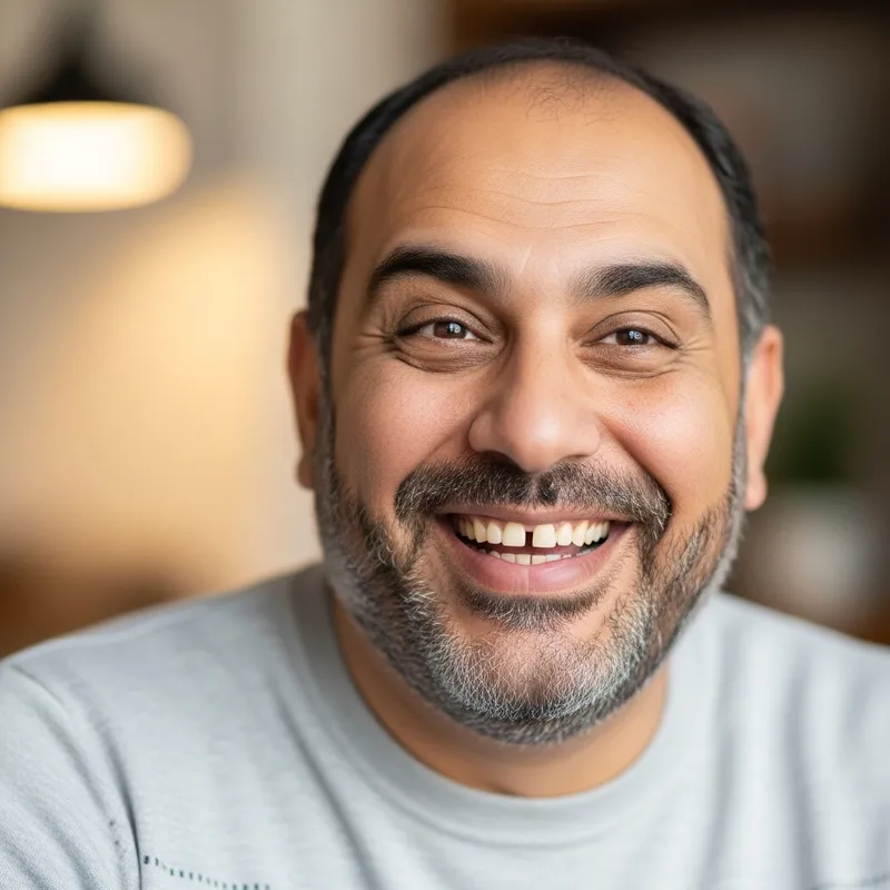 Arabic Man with Comical Expression Telling a Joke