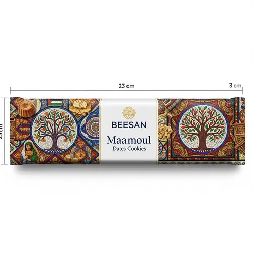 BEESAN Maamoul Dates Cookies Packaging Design Inspired by Palestinian Culture