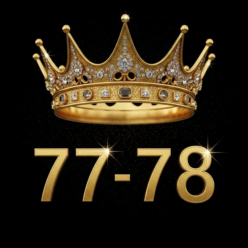 Regal 77 & 78 Numbers Crown in Golden Jewels Regal 77 & 78 Numbers Crown in Golden Jewels