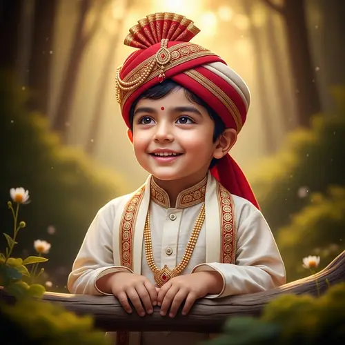 Young South Asian Boy | Vibrant Cultural Portrait
