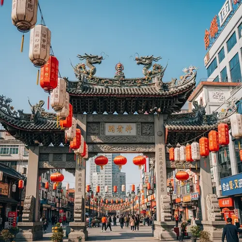 Chinese Dragon Gate - Historic City Centre Landmark