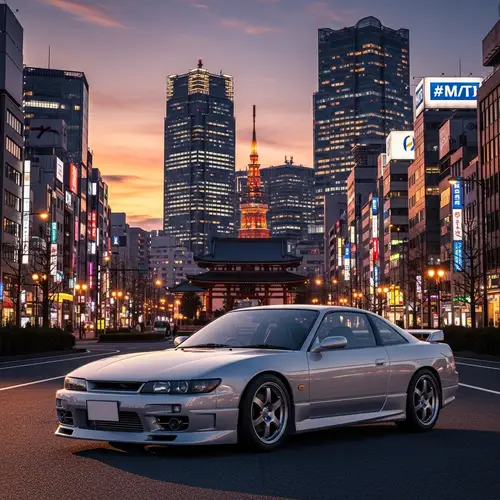 Realistic Nissan Silvia PS13 in Tokyo, Japan