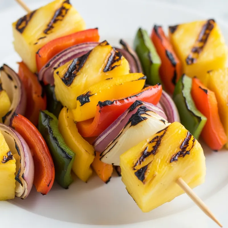 Colorful Pineapple Kebab Recipe | Juicy Grilled Skewer